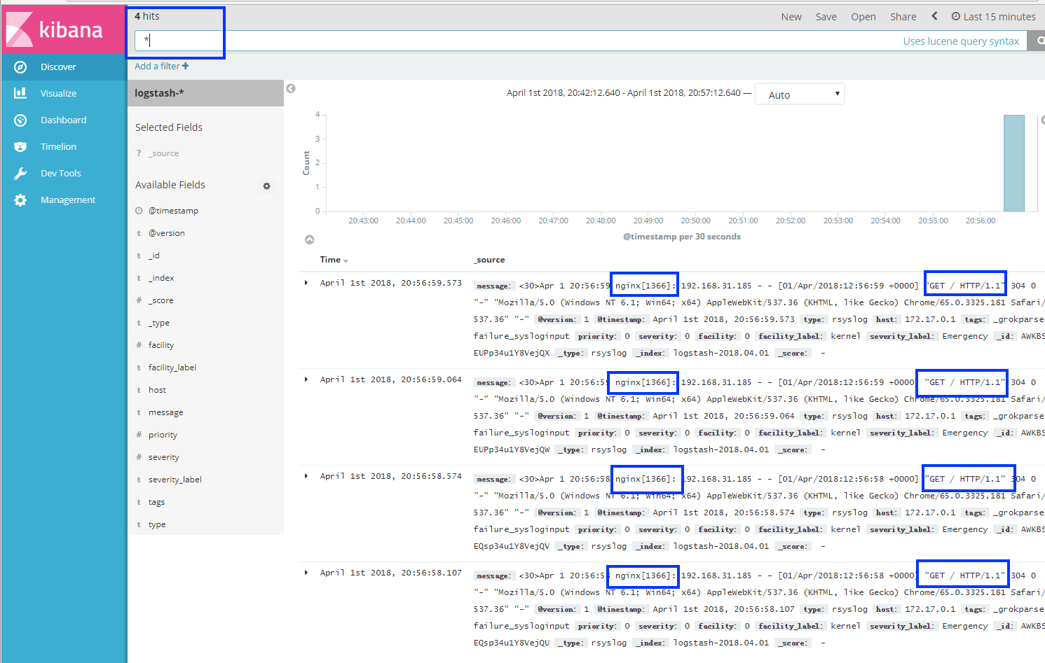 收集Nginx应用日志